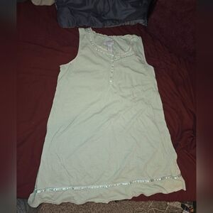 Liz Claiborne Villager Green Checkered Blouse